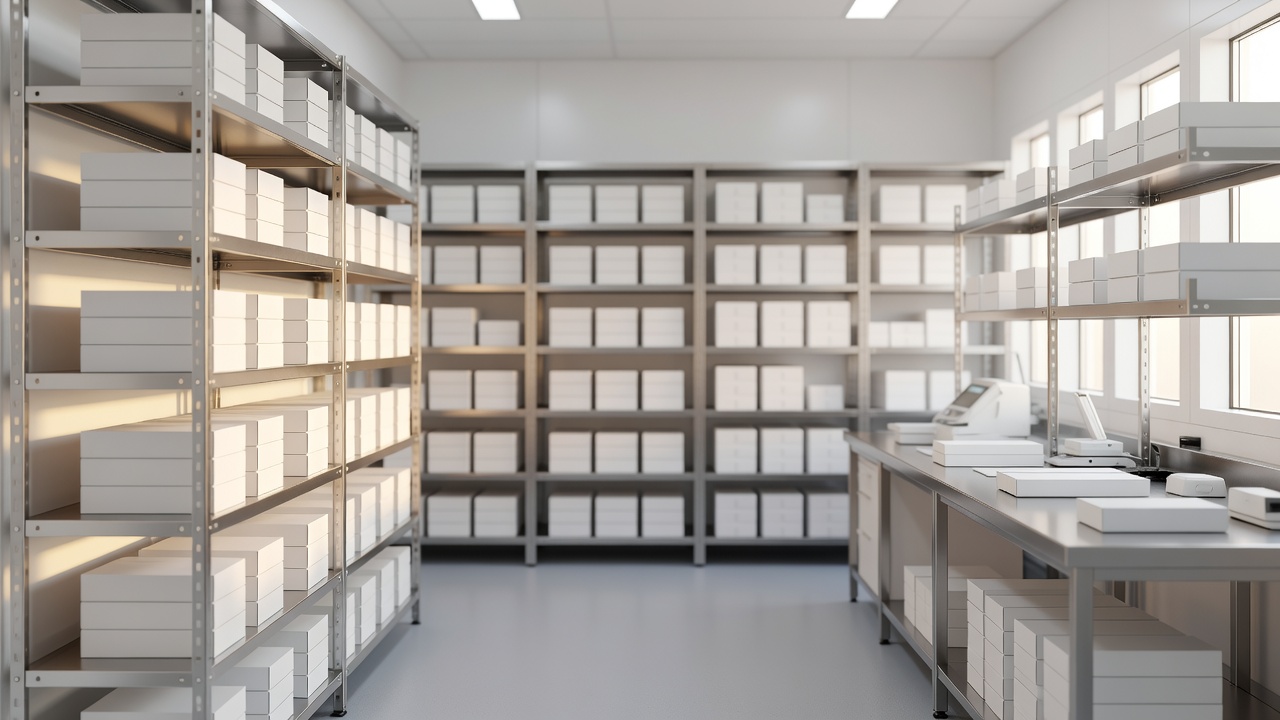 SIG storage and packaging room